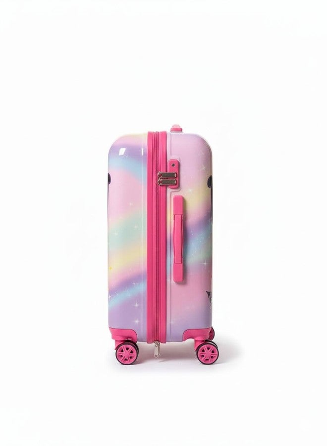 Swarn Products حقيبة سفر متينة للأطفال من سوارن برودكتس، مصنوعة من البولي كربونات متعدد الألوان، خفيفة الوزن للغاية، ومزودة بعجلات (20 بوصة). - Image 2